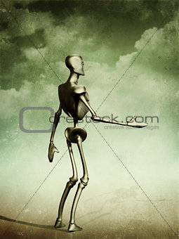 Standing humanoid