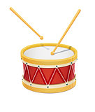 Drum. Music instrument