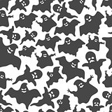 Funny ghost seamless pattern