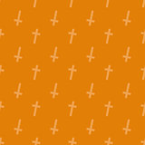 Halloween seamless pattern with crosses