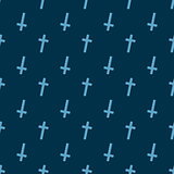 Halloween seamless pattern with crosses