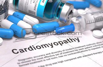 Diagnosis - Cardiomyopathy. Medical Concept.