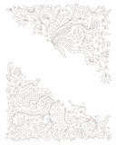 Floral pattern sketch for your design