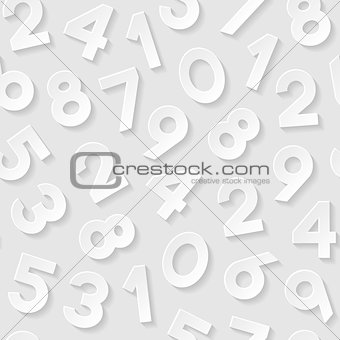 Seamless pattern with numbers. Vector illustration.