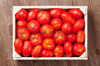 Red tomatoes box