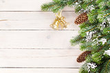 Christmas background with pine tree