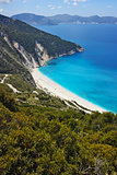 Panoramic View of beautiful Myrtos beach, Kefalonia