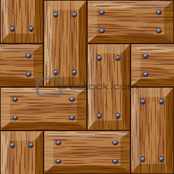 seamless wooden panel door texture with nails