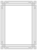 Roman style black ornamental decorative frame