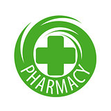 abstract vector logo for pharmaceutical companies