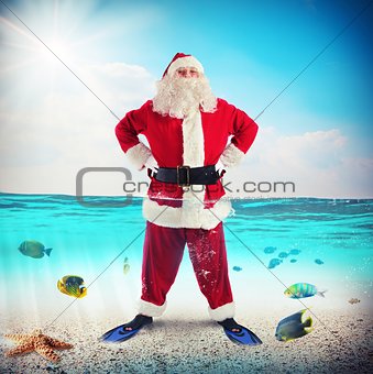 Santa Claus on vacation
