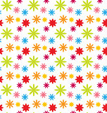 Seamless Floral Kid Texture with Colorful Flowers