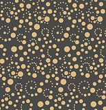 Seamless polka dot blue pattern with circles. Vector