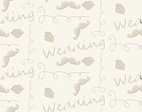 Grunge vector seamless pattern with hand painted hearts and words love. 