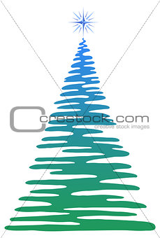 Christmas fir tree, pictogram