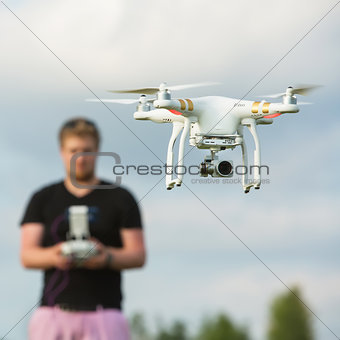 Person Flying a Camera Drone