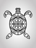 Vector Turtle, tattoo style