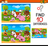 differences test with farm animals