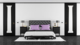Black and white classic bedroom
