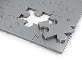 Missing Piece of Jigsaw Puzzle.