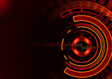 Abstract Technology Circles Background