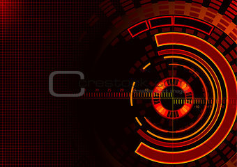 Abstract Technology Circles Background