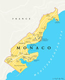 Monaco Political Map