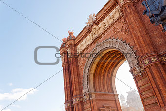 Arch of Triumph in Barcelona, Spain.