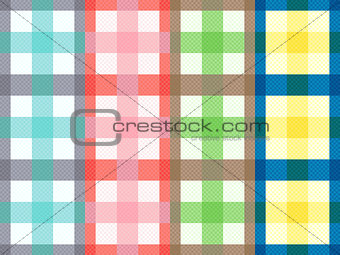 Rectangular seamless pattern with motley stripes