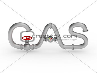 Gas word from pipes