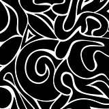 Abstract black and white colors composition