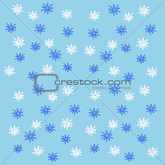 Pattern with Snowflakes