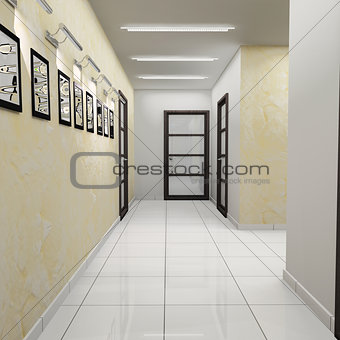 Corridor in modern office