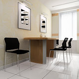 dining area in a modern office