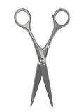 Open scissors disposed by vertical