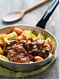rustic british oxtail stew