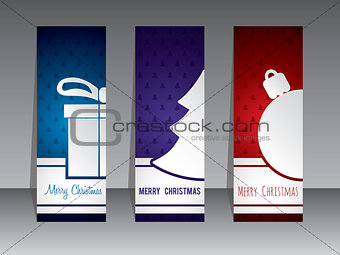 Christmas shopping label designs with symbols