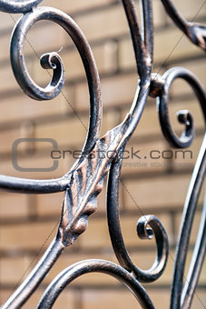 forged metal close-up