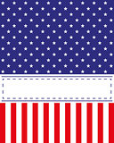 US Independence Day card vector