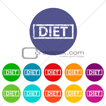 Diet flat icon