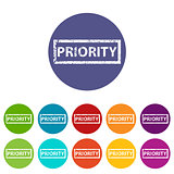 Priority flat icon