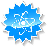 Atom blue icon