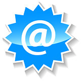 Email blue icon