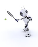 Robot Playing Tennis
