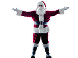 santa claus Saluting silhouette isolated