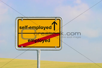 Sign employed self-employed