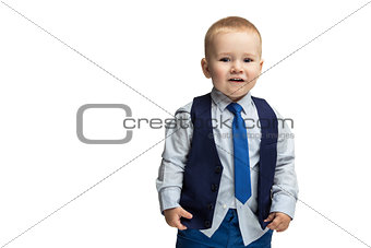 Business boy in tie