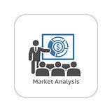 Market Analysis Icon. Business Concept.