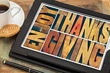 Enjoy Thanksgiving greeting card