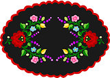Traditional Hungarian embroidery pattern
